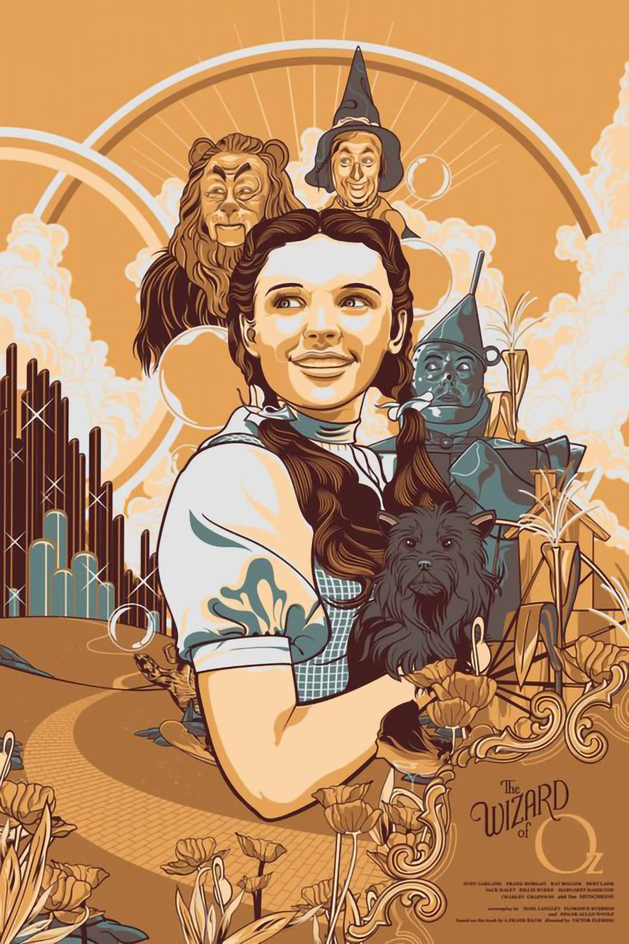 The Wizard Of Oz Yellow Poster Wallpaper