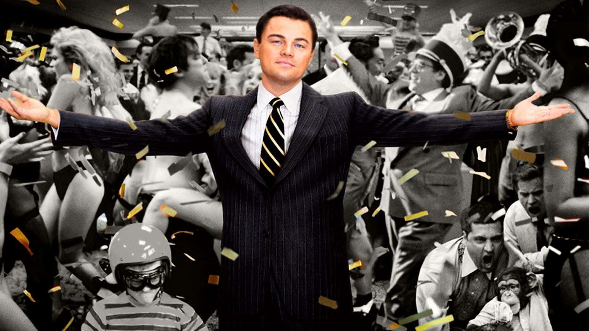Leonardo DiCaprio in The Wolf of Wall Street Wallpaper