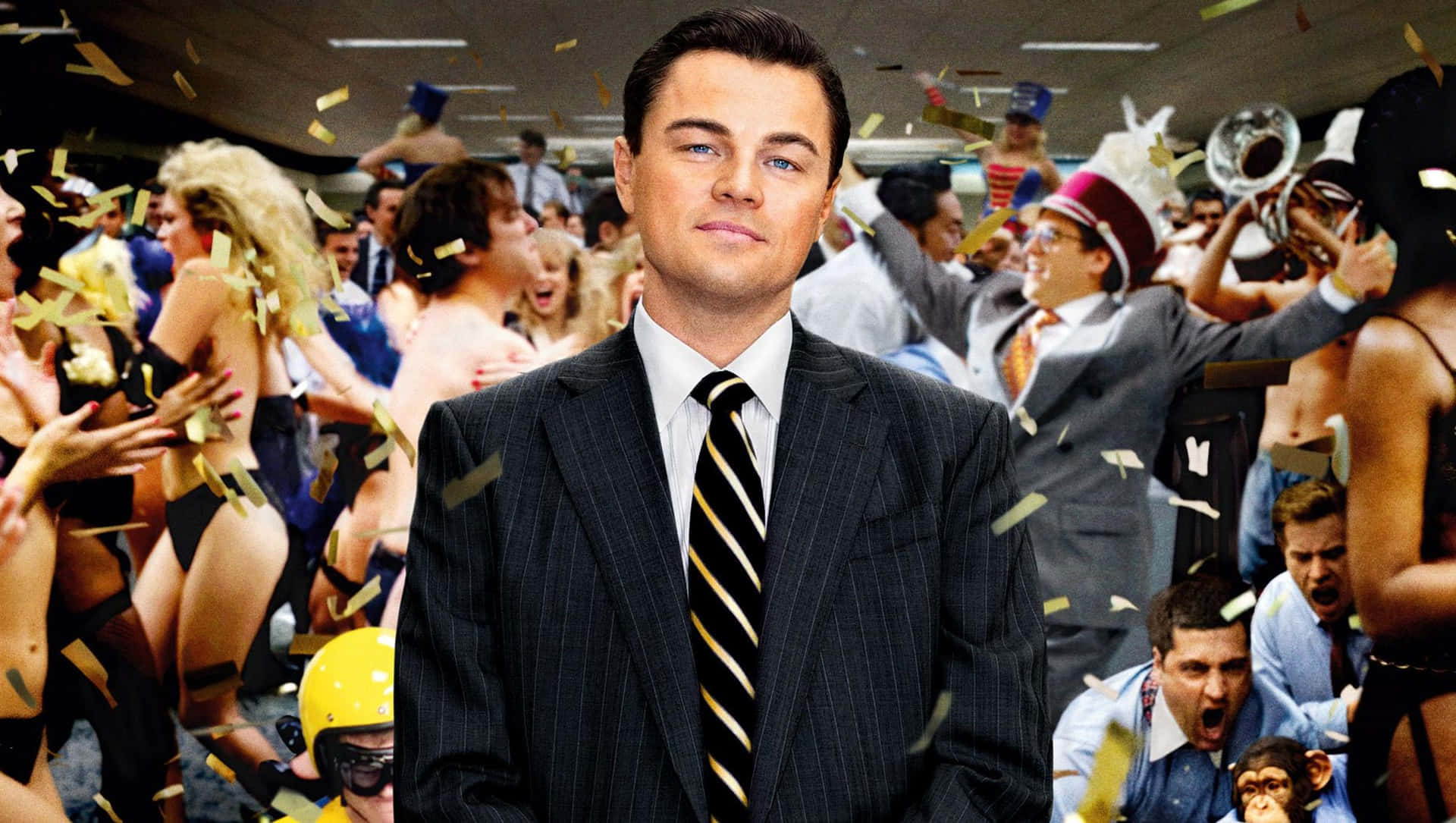 The Wolf of Wall Street, starring Leonardo DiCaprio Wallpaper