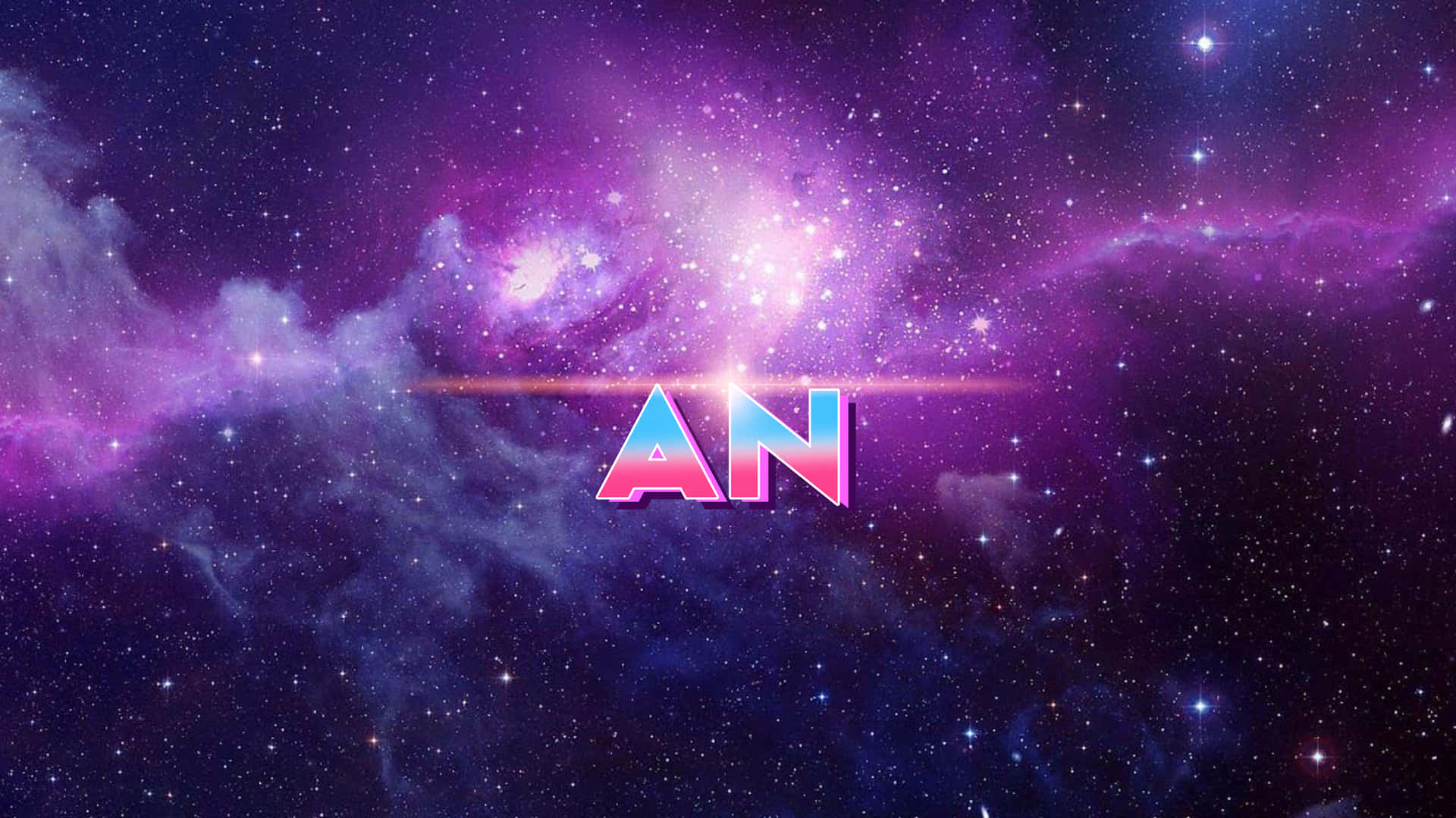 The Word An In Outer Space Wallpaper