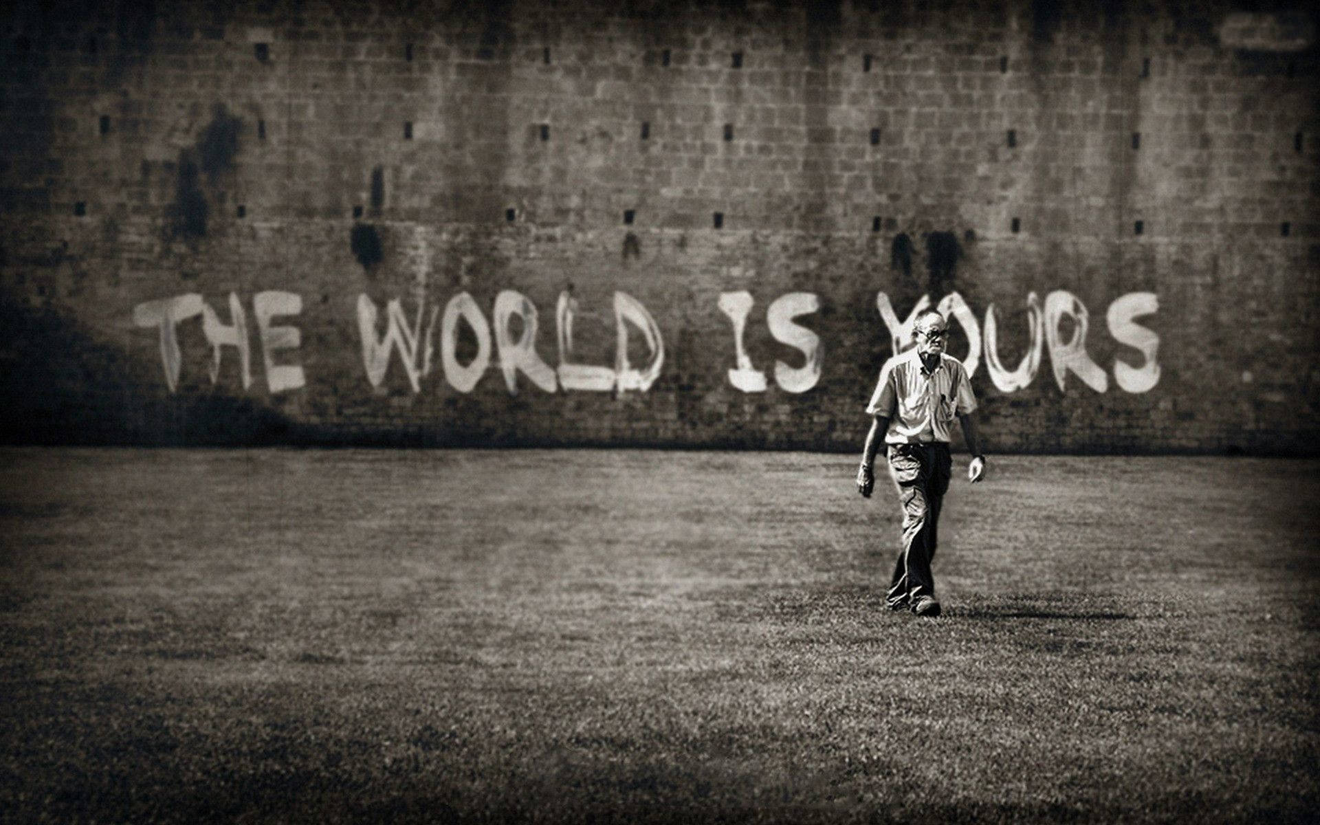 The World Is Yours Old Man Wallpaper