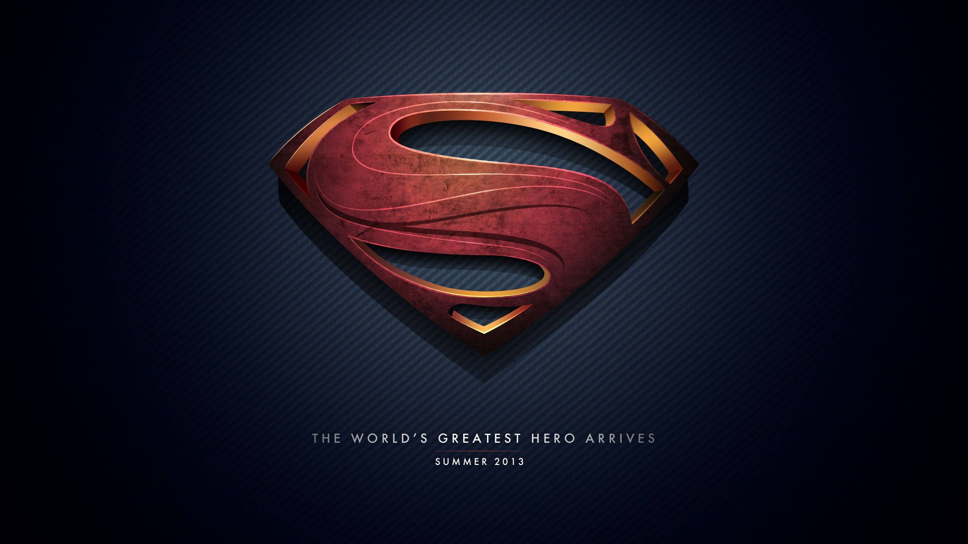 Världensstörsta Hjälte Supermans Logotyp (computer Eller Mobilbakgrund). Wallpaper