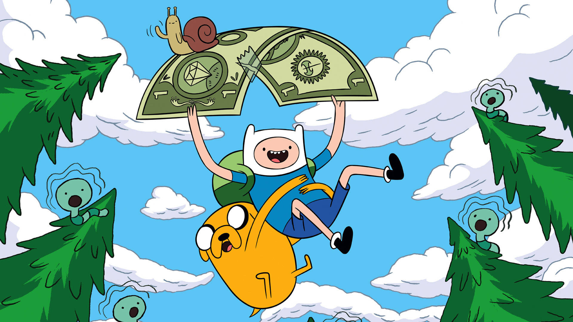 The Worms Adventure Time Laptop Wallpaper