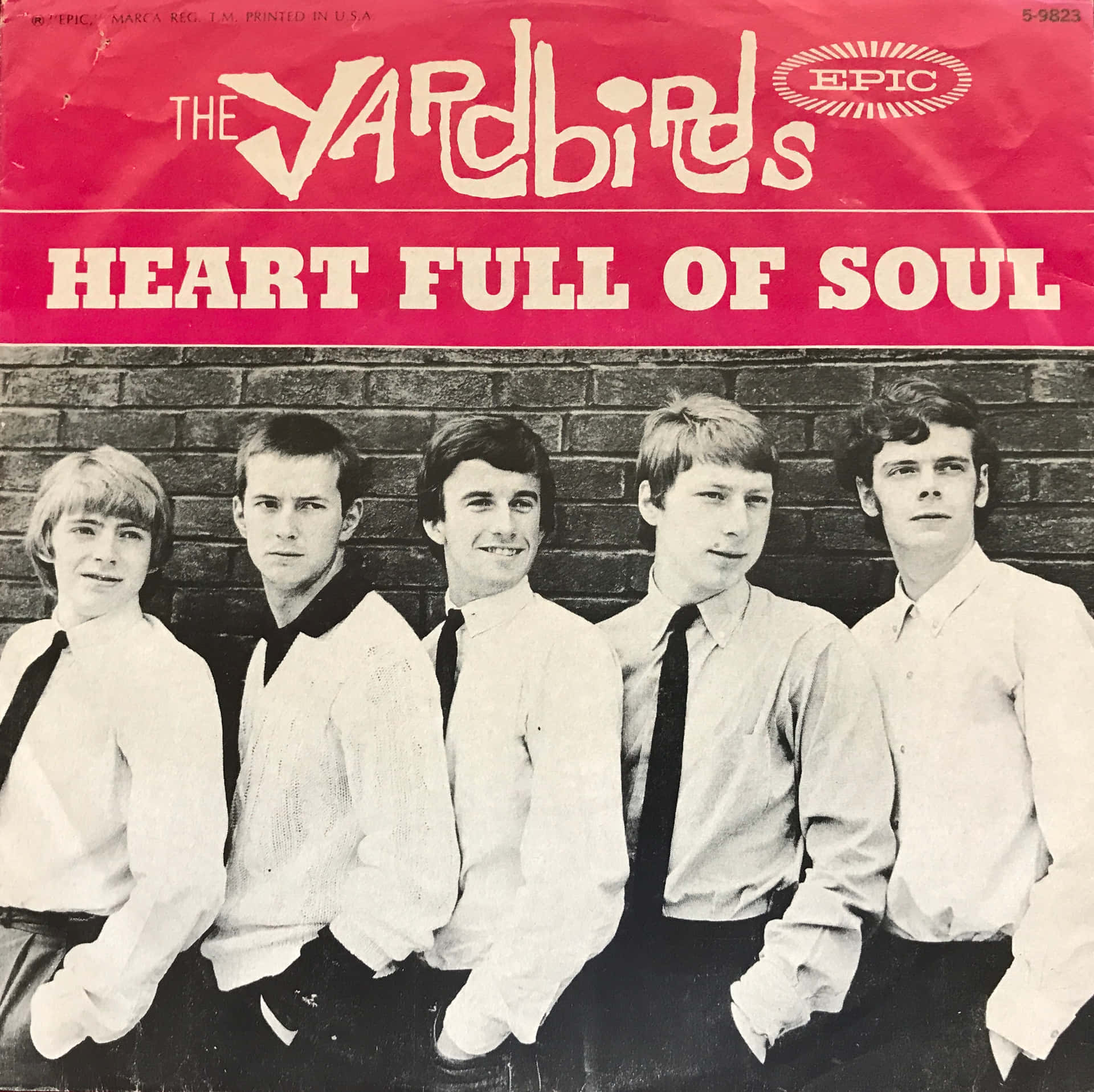 Caption: The Yardbirds 'Heart Full of Soul' Vinyl Album Cover Wallpaper