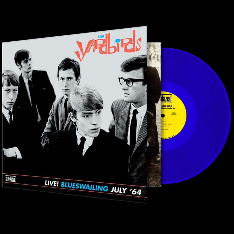 Den Yardbirds Live Blueswailing Juli '64 Vinyl Cover Wallpaper Wallpaper
