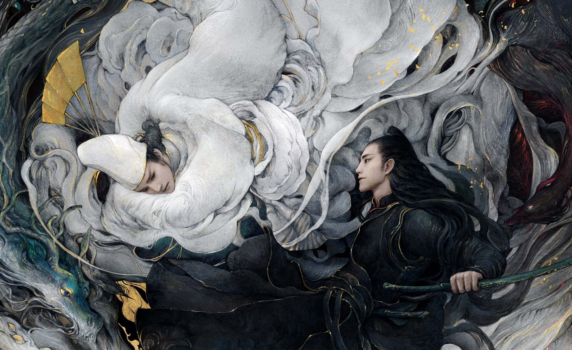 Ilmaestro Dello Yin Yang: Sogno Dell'eternità 4k Sfondo