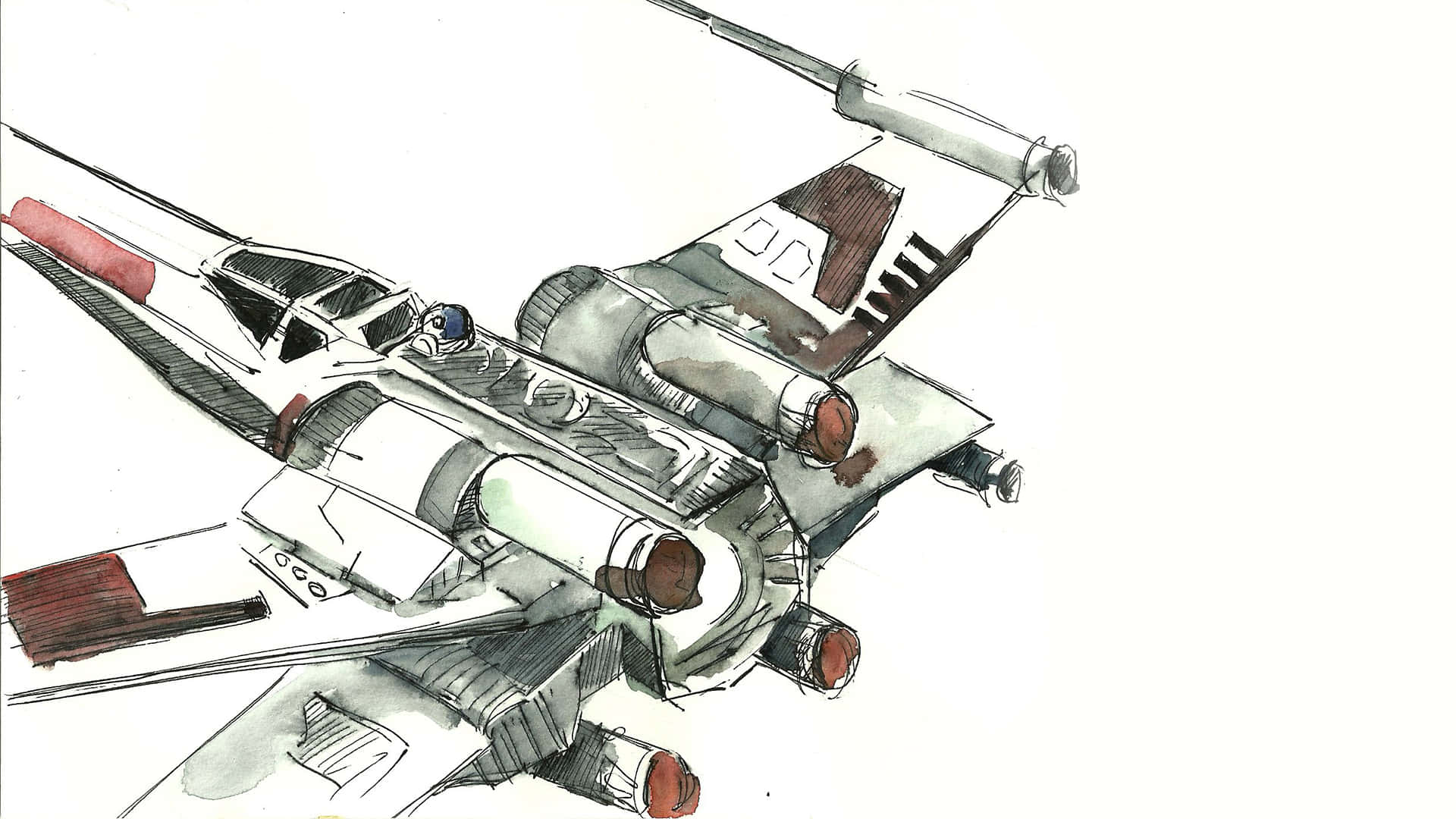 The iconic Z-95 Headhunter fighter jet Wallpaper
