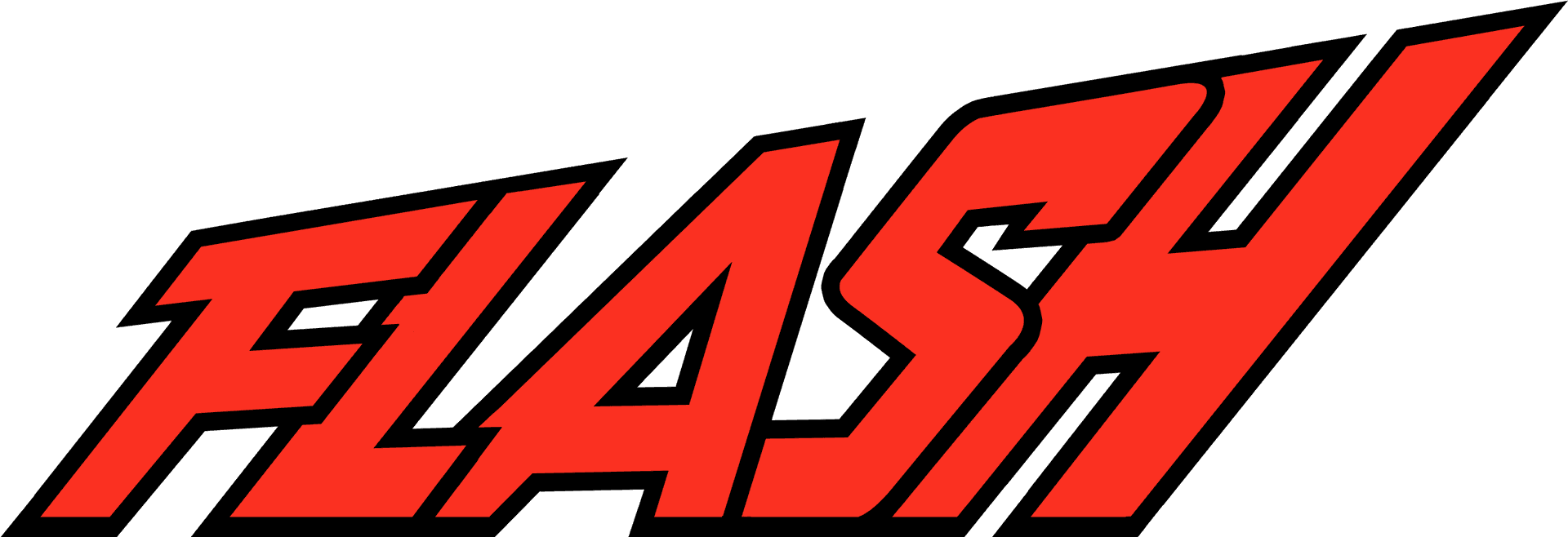 The_ Flash_ Logo_ Red_and_ Black PNG