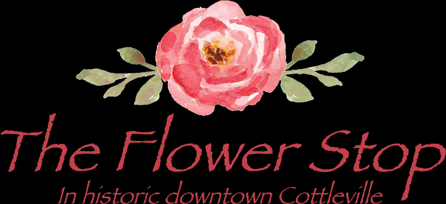 The_ Flower_ Stop_ Signage PNG