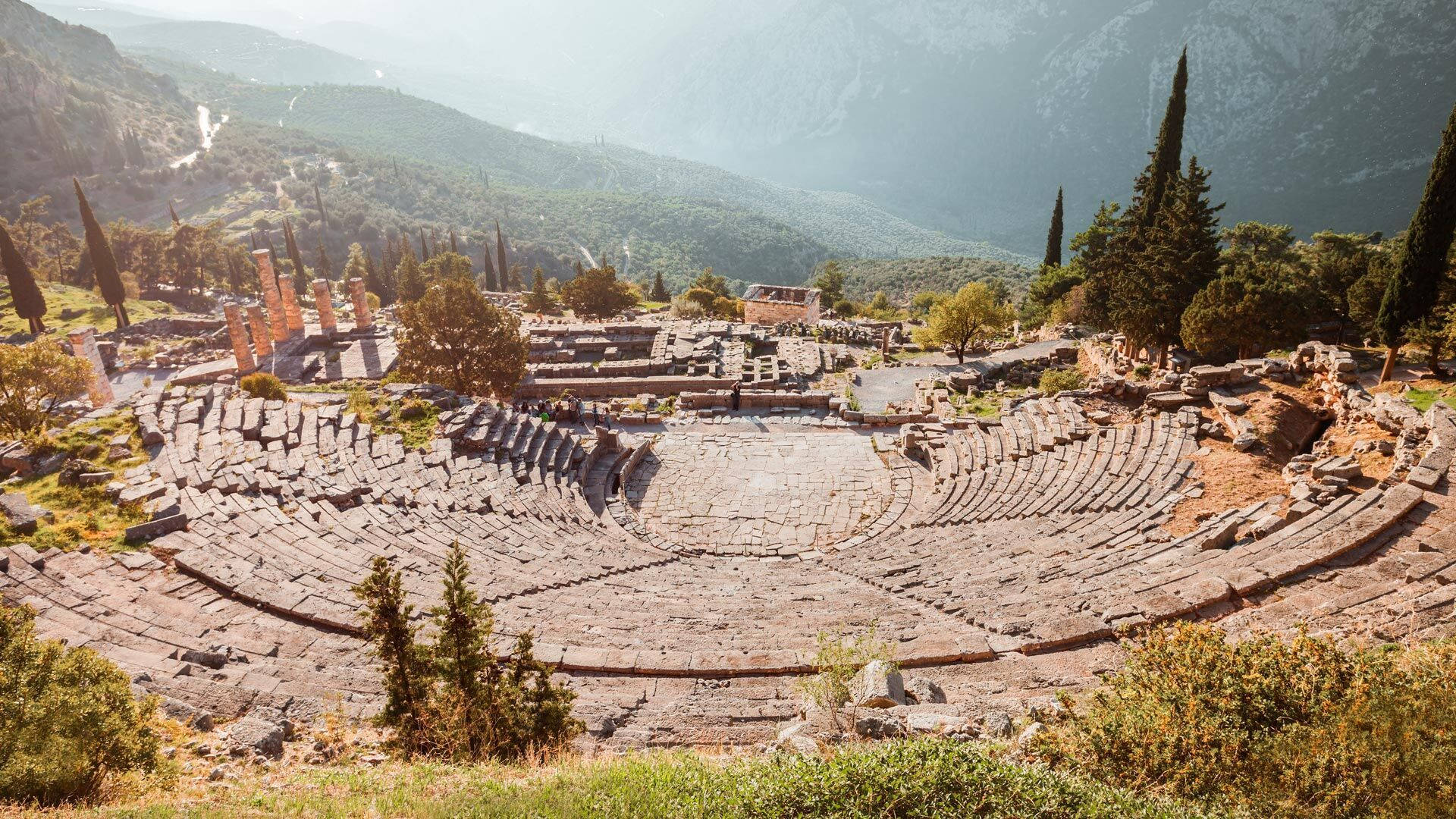 Theater At Delphi Wallpaper
