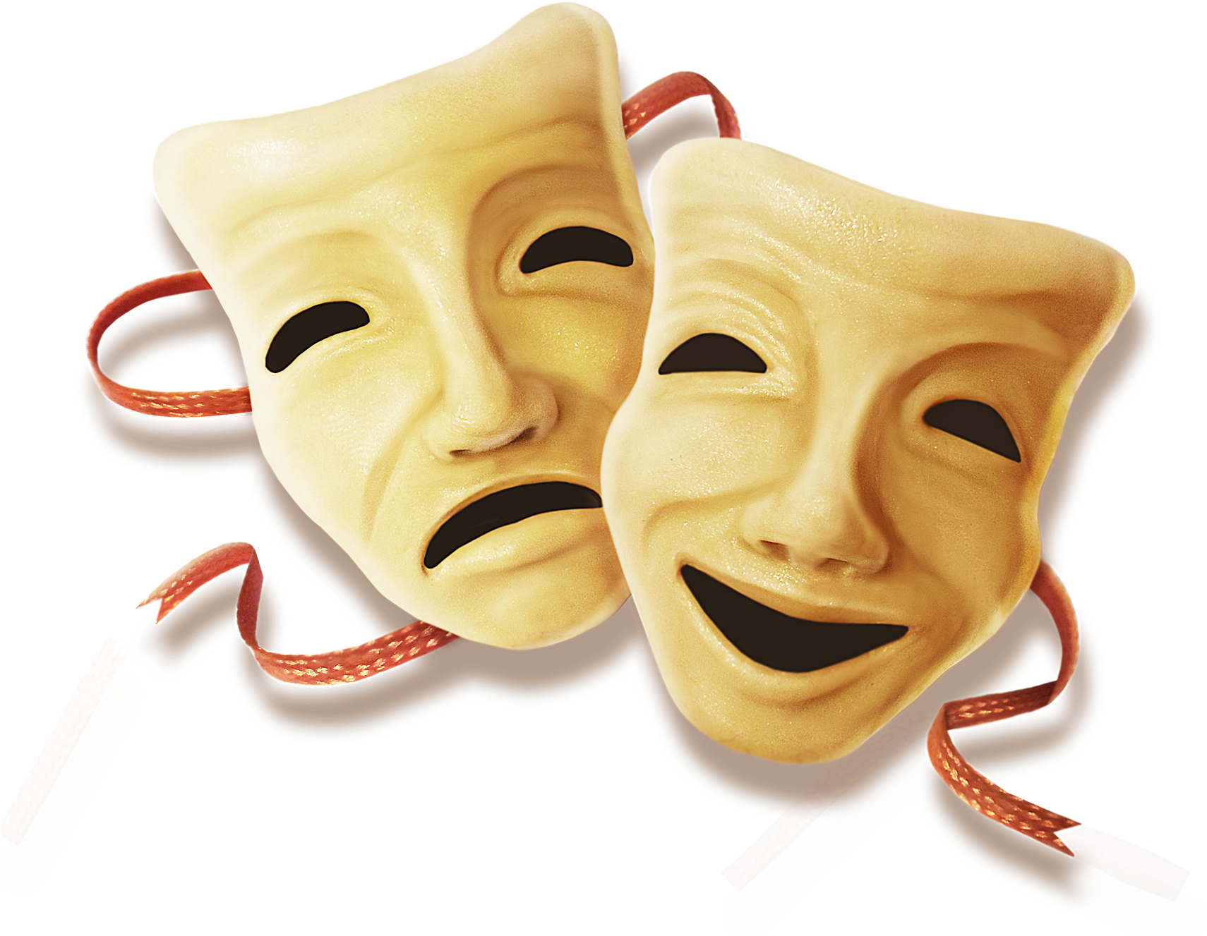 Theater Masks Comedy Tragedy PNG