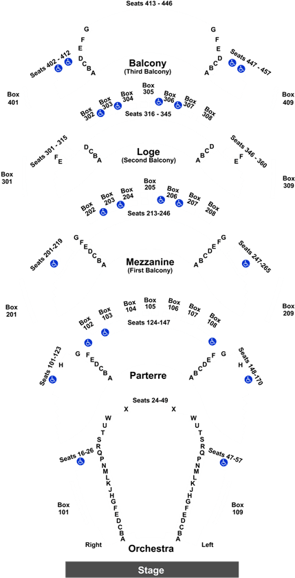 Theater Seating Chart Layout PNG