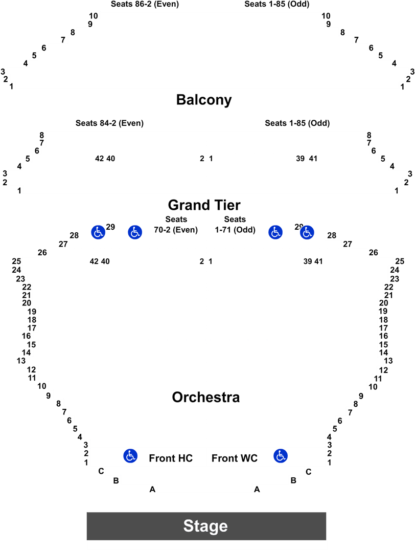 Theater Seating Chart Layout PNG