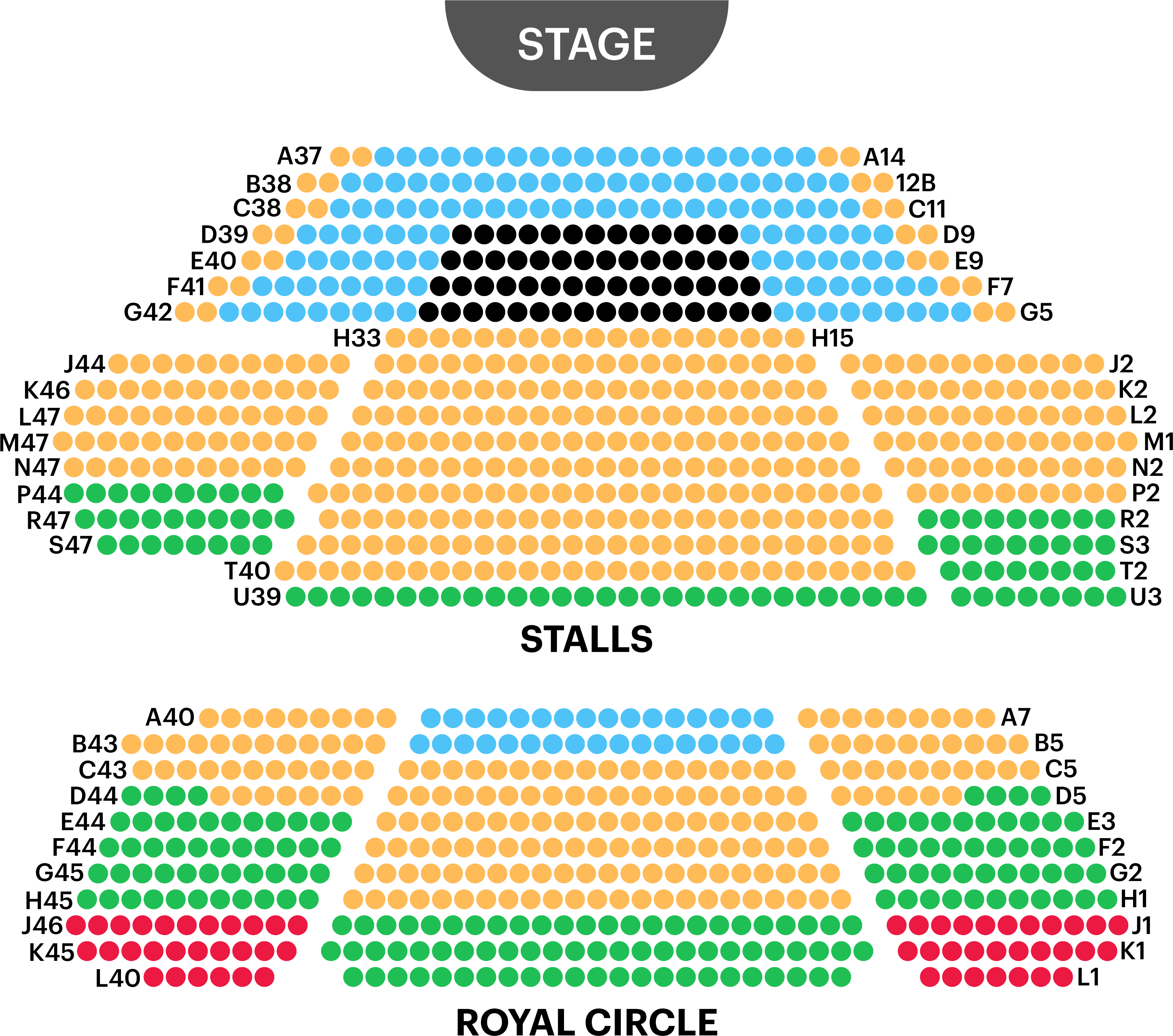 Download Theater Seating Chart Overview 0385