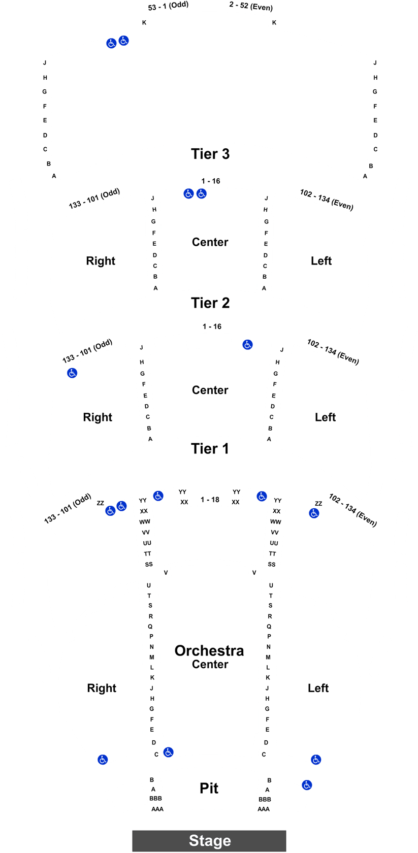 Theater Seating Chart PNG