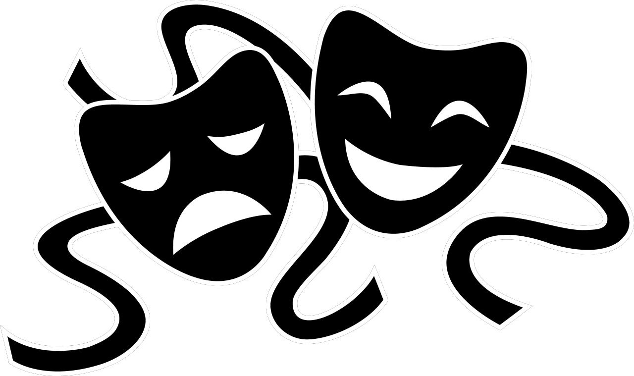Theatre Masks Comedy Tragedy PNG