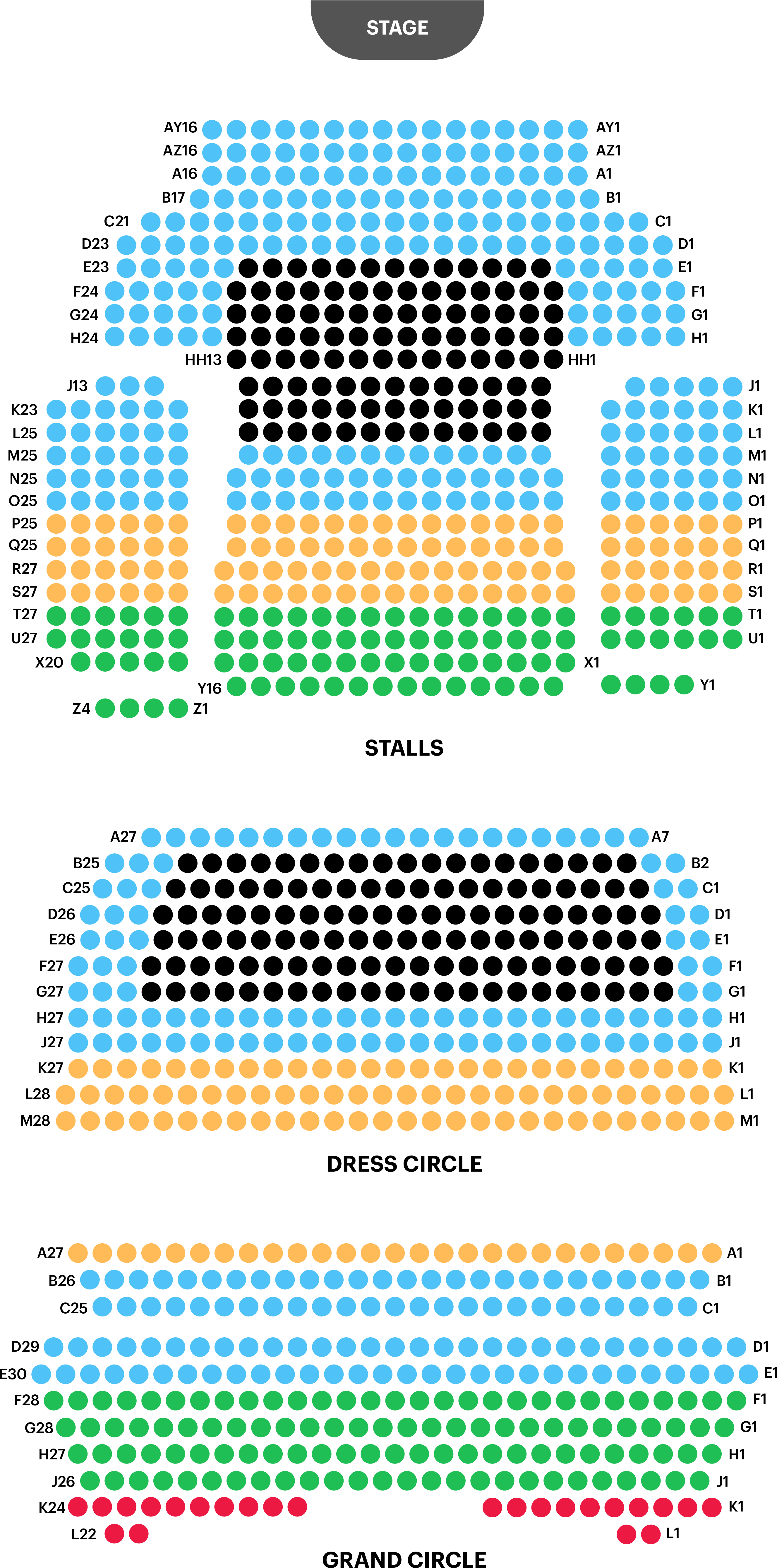 Download Theatre Seating Chart 