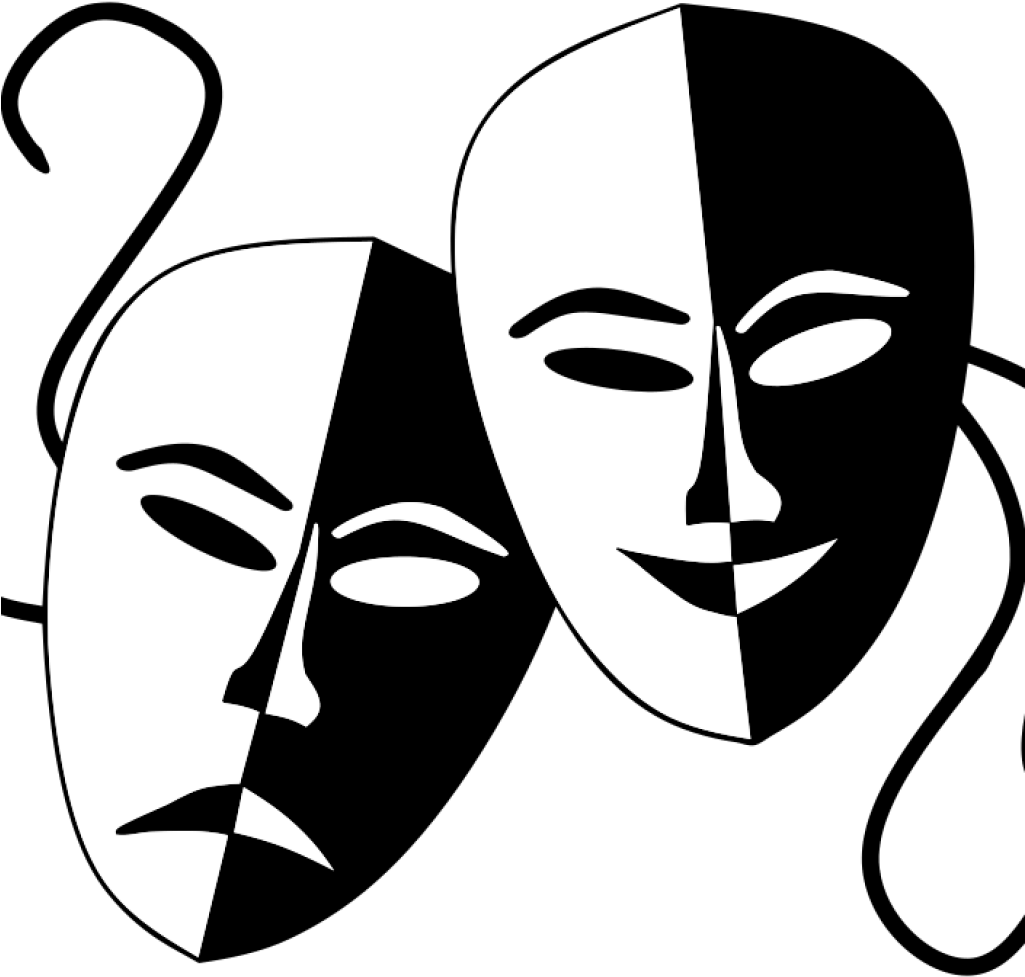 Theatrical_ Masks_ Comedy_ Tragedy PNG