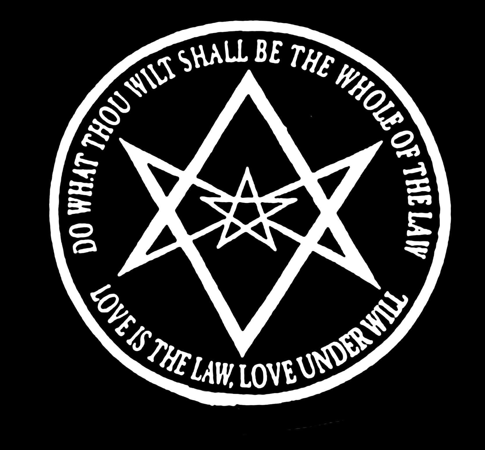 Thelemic Symbol on an Ancient Background Wallpaper