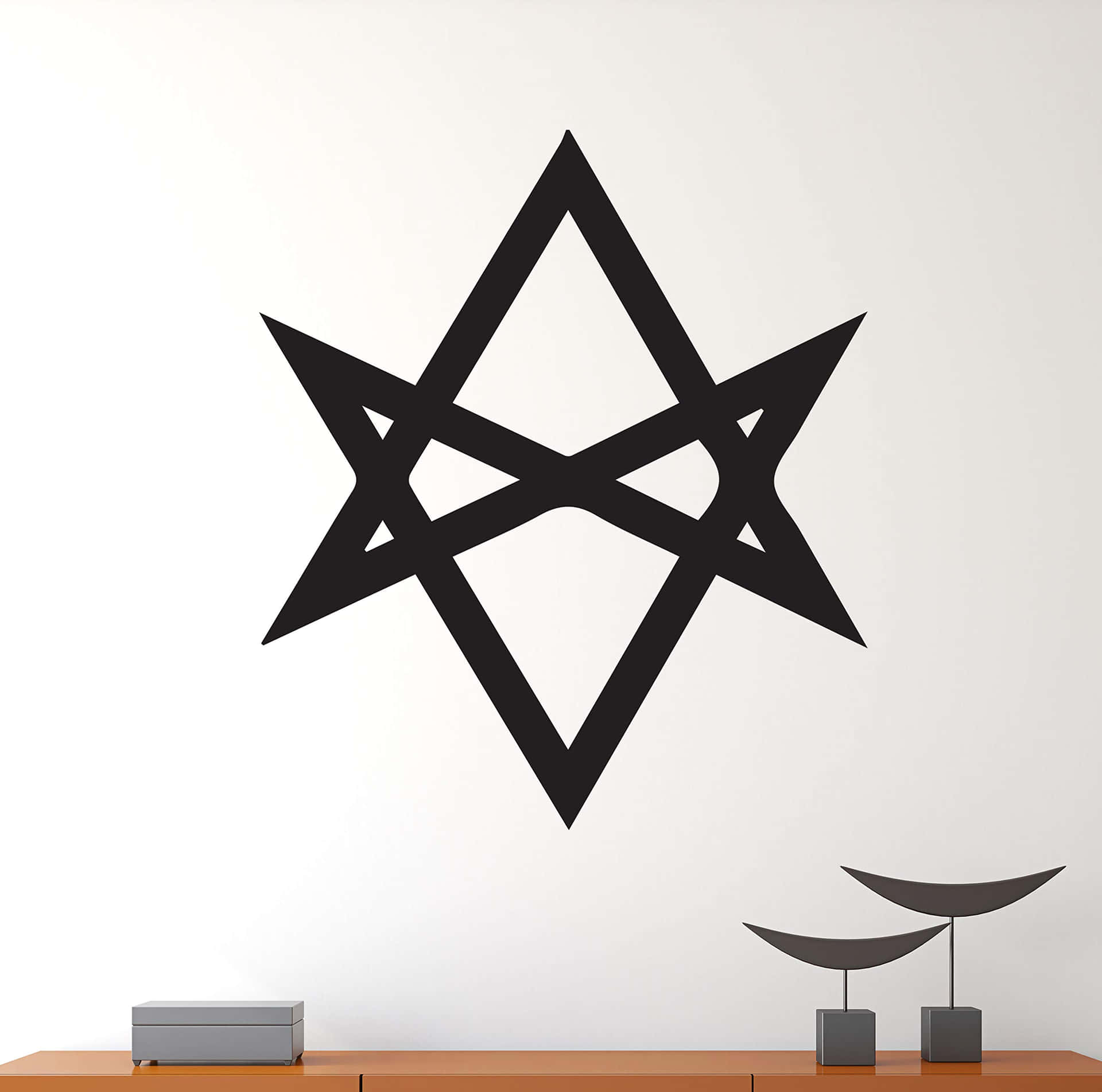 Mystical Thelemic Sigil on Parchment Wallpaper