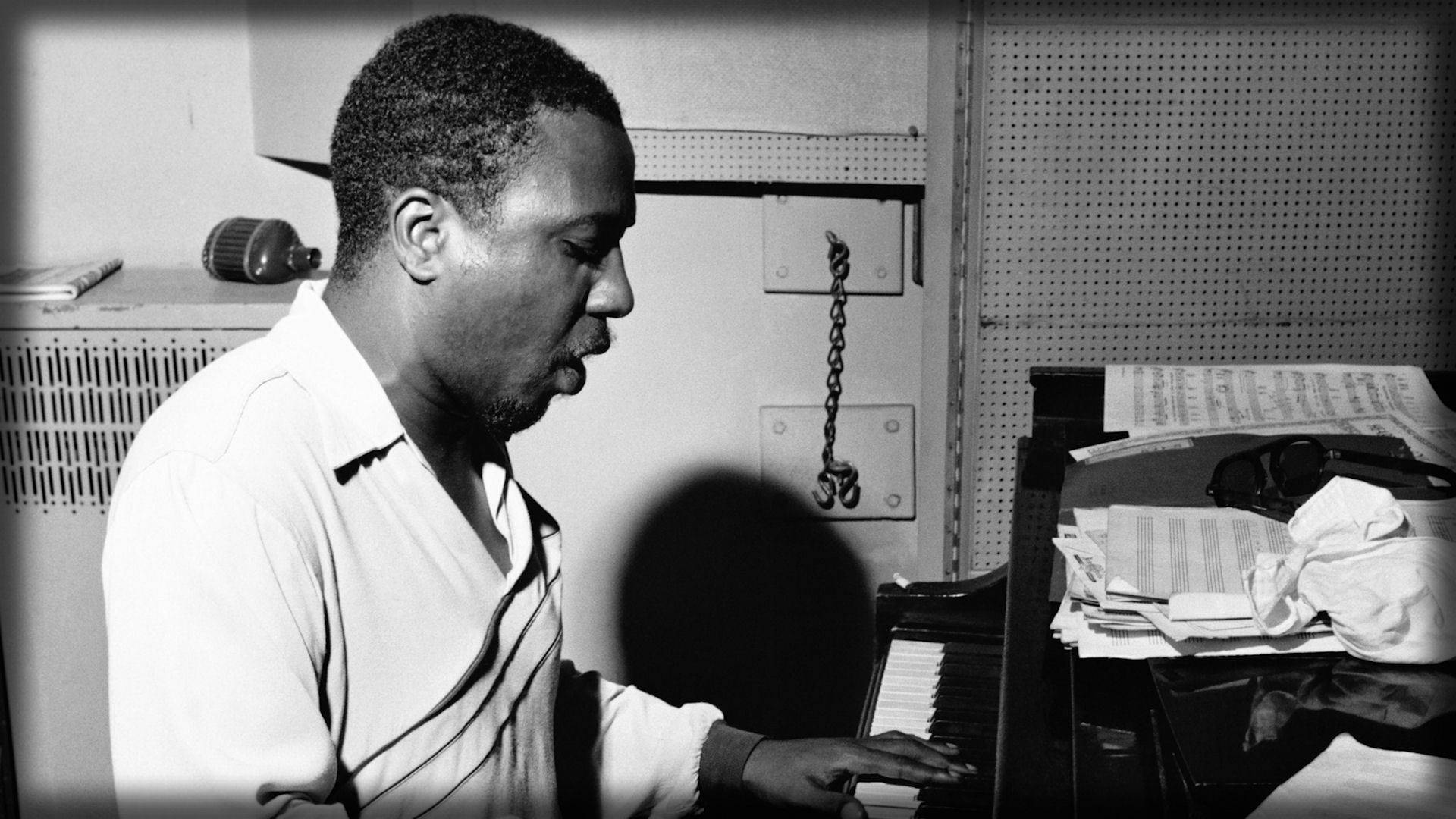 Thelonious Monk Compising A Song Picture