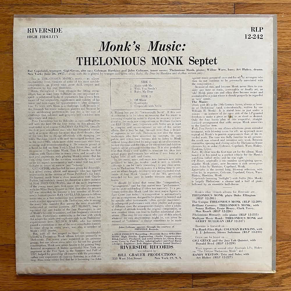 Thelonious Monk Newspaper Music Article Picture