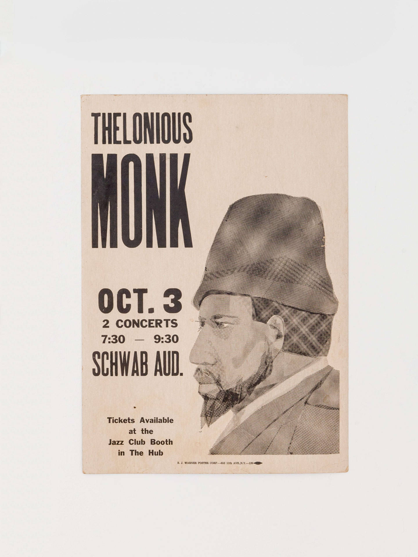Thelonious Monk October 3 Jazz Music Event Picture