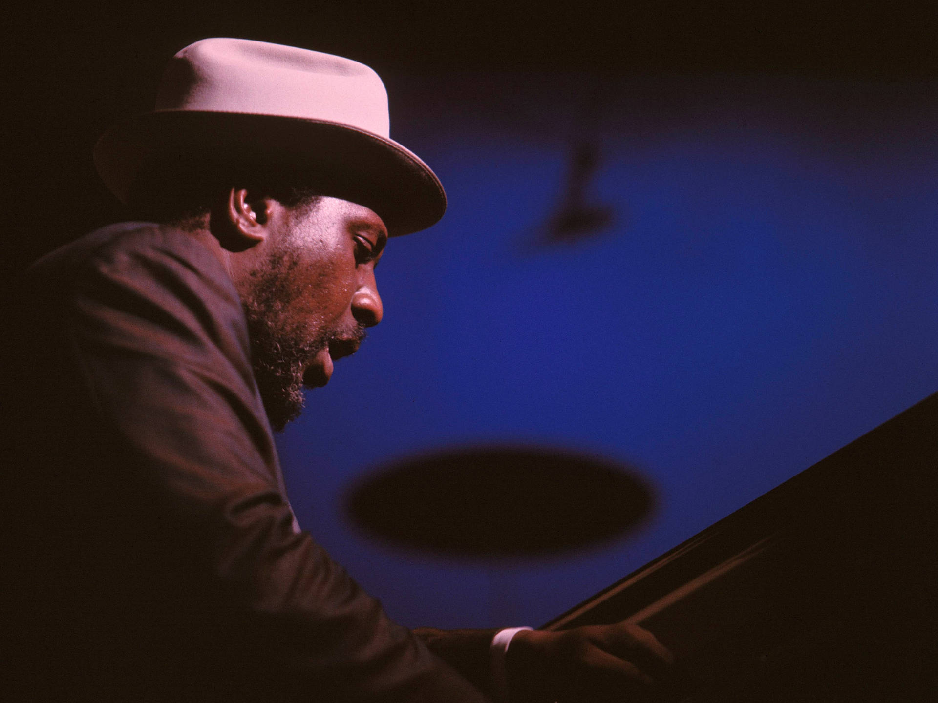 Thelonious Monk Singing Passionately Wallpaper