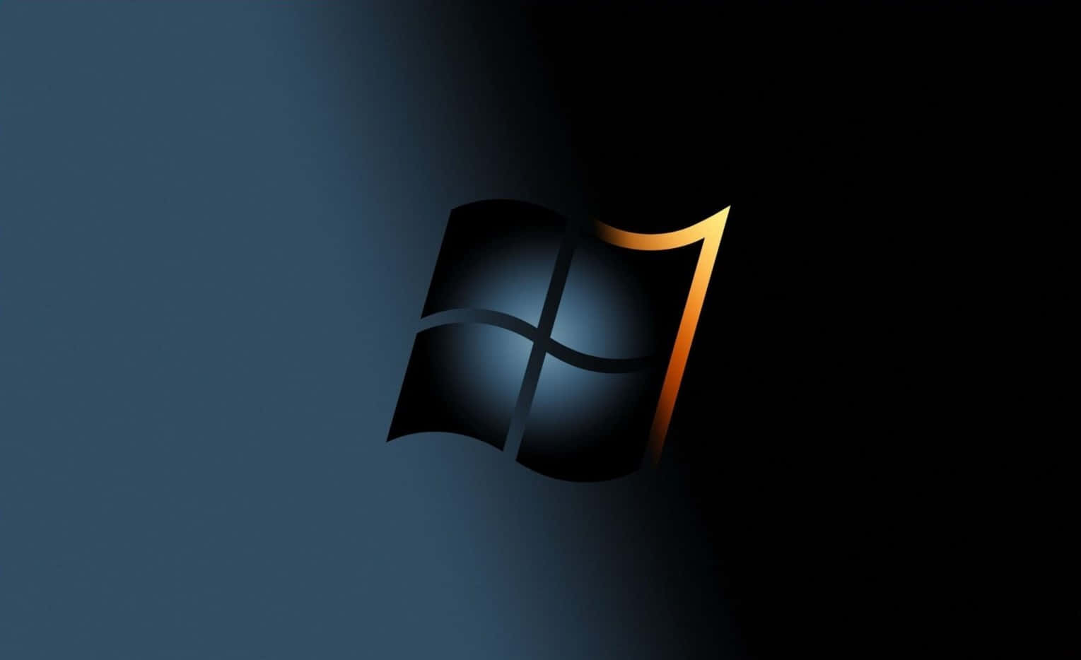 Windowslogo Auf Schwarzem Hintergrund