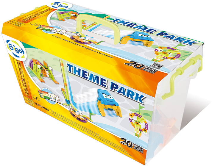Theme Park Playset Packaging Design PNG