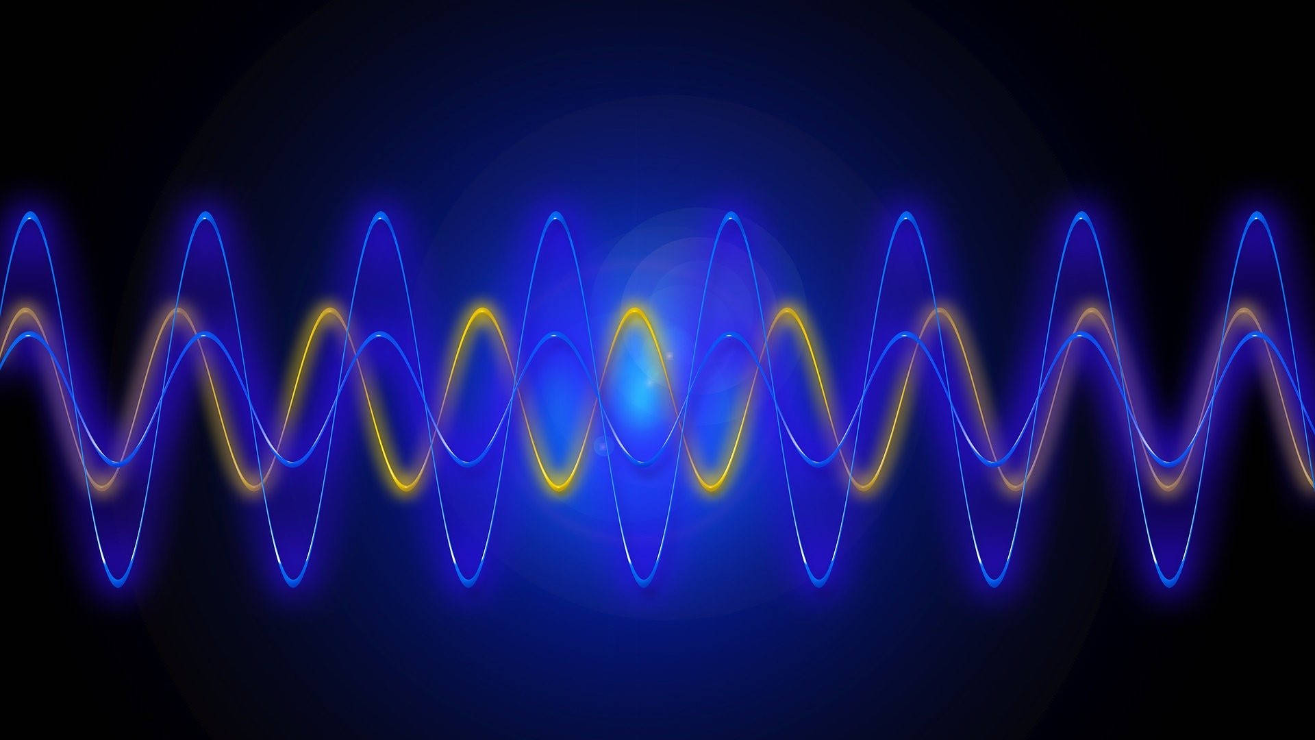 Theoretical Physics Blue And Yellow Wavelengths Wallpaper