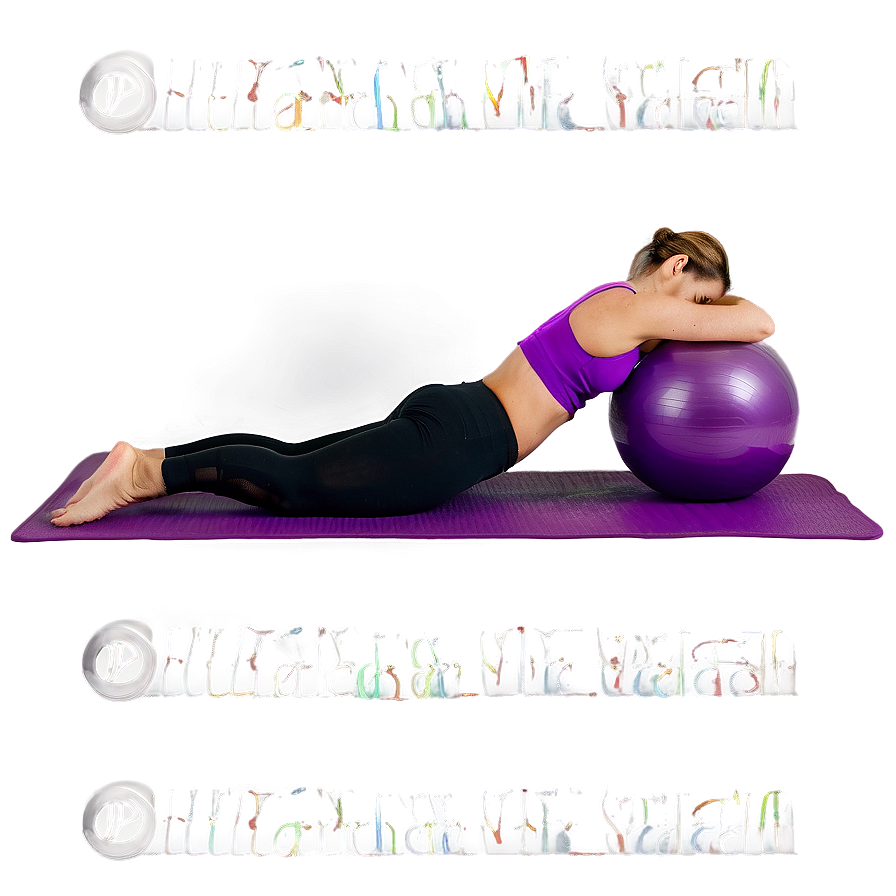 Therapeutic Yoga Ball Workouts Png Bac PNG