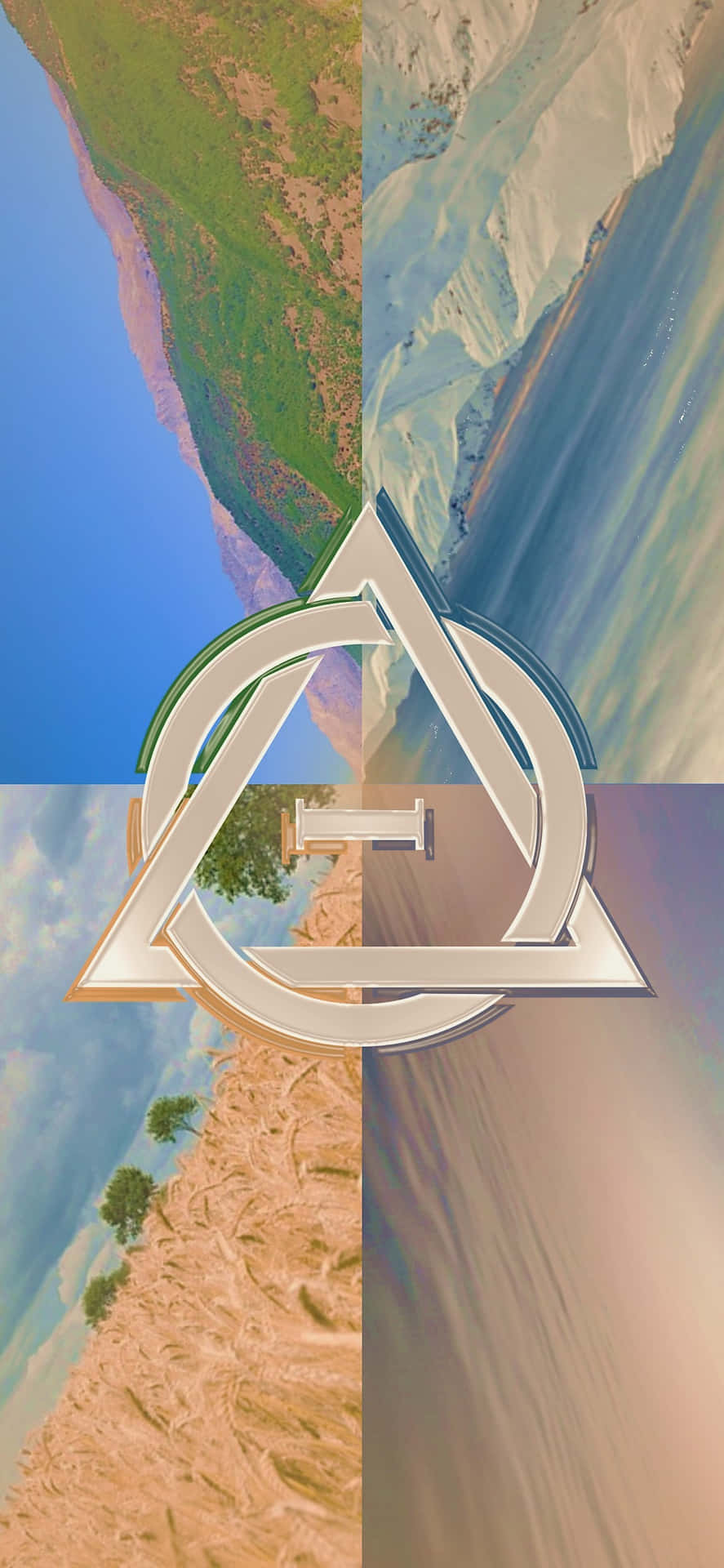 Therian Symbol Nature Collage Wallpaper