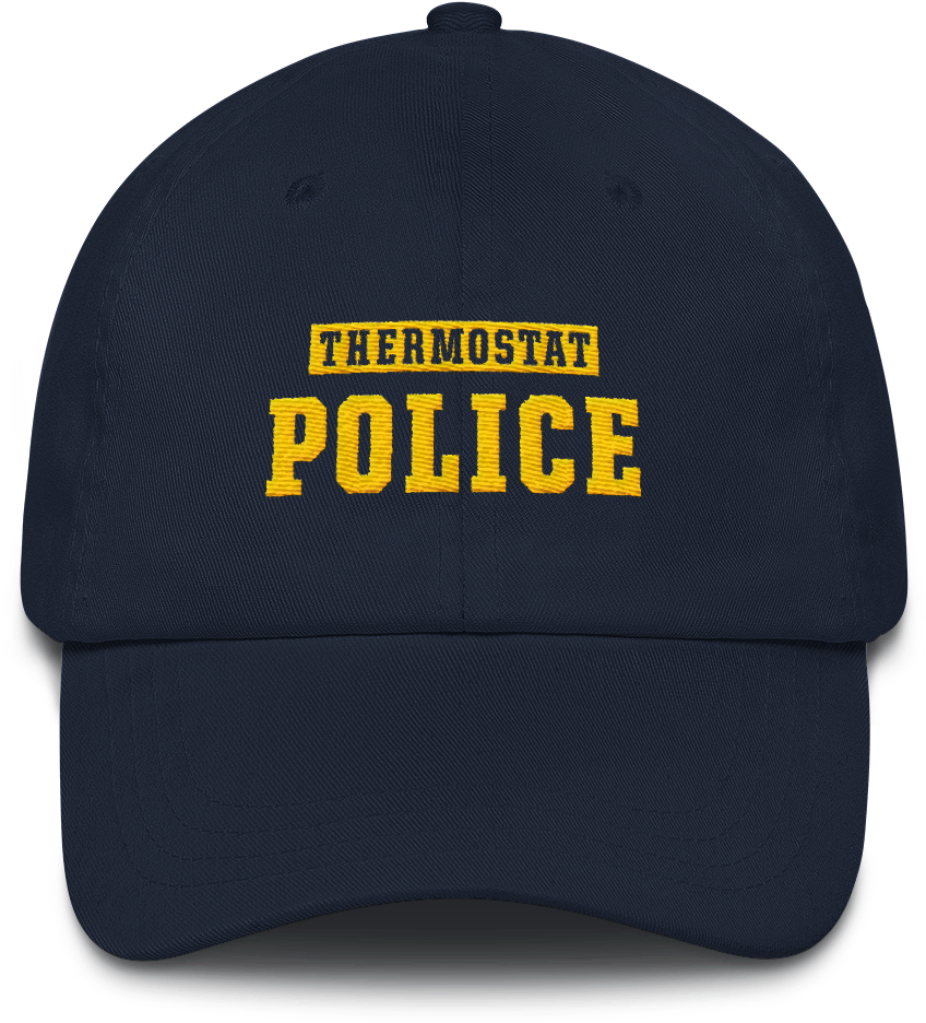 Thermostat Police Navy Blue Cap PNG