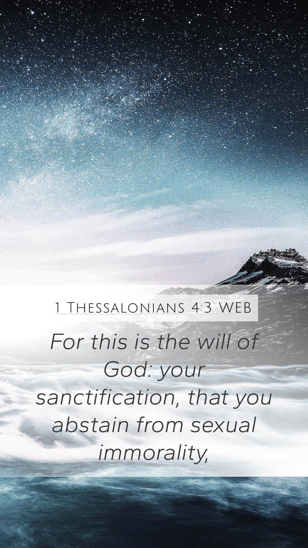 Thessalonians43 Sanctification Verse Wallpaper