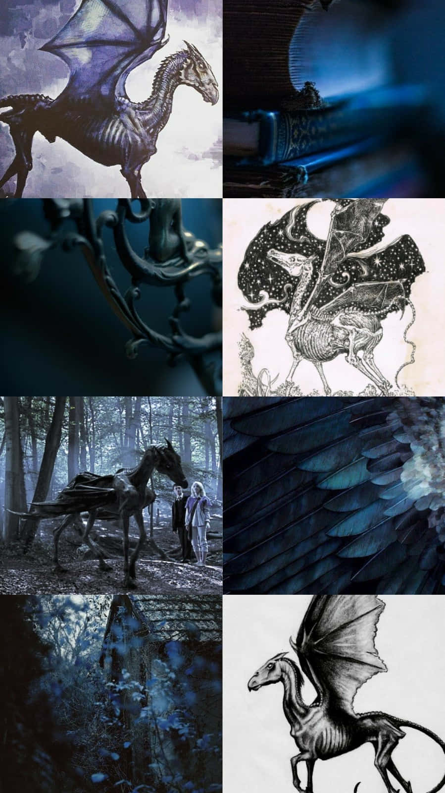 Twilight Encounter with a Thestral Wallpaper