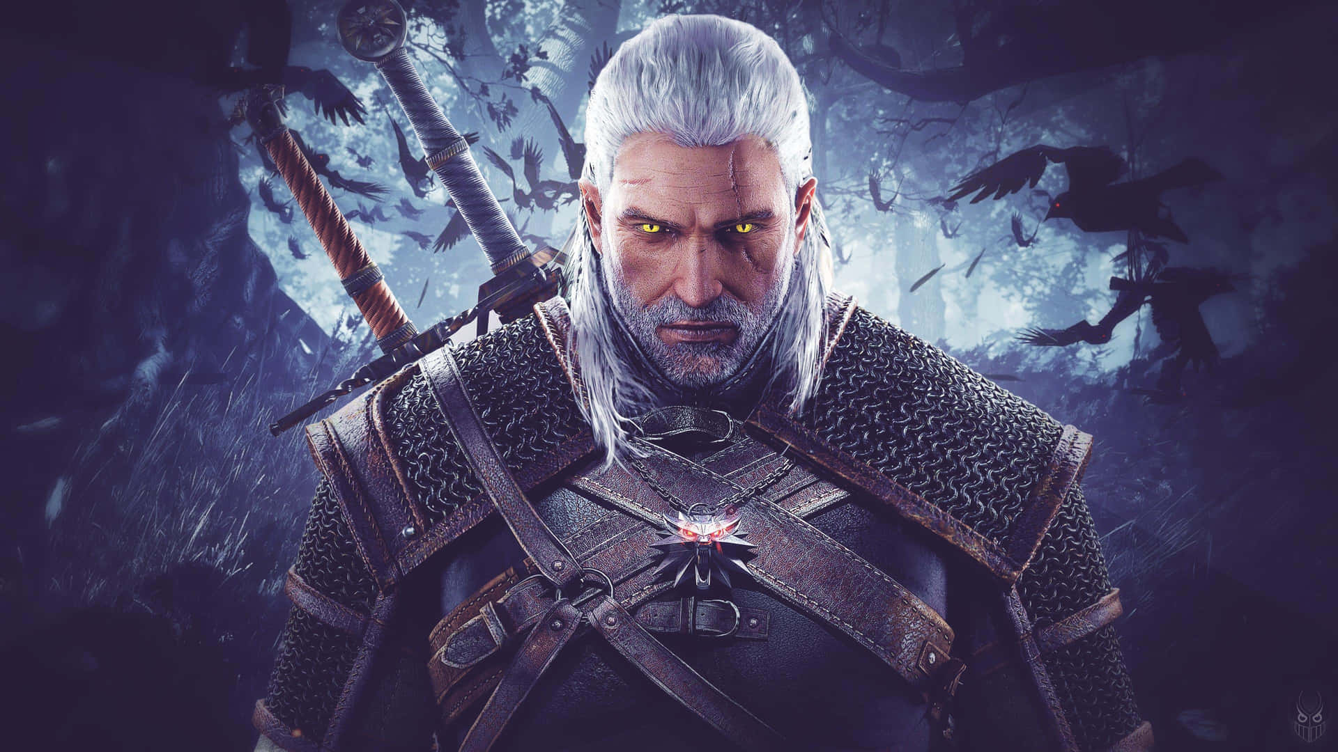 Thewitcher - Geralt Di Rivia In Una Battaglia Epica