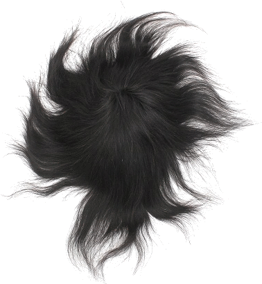 Thick Black Mens Hair Texture PNG