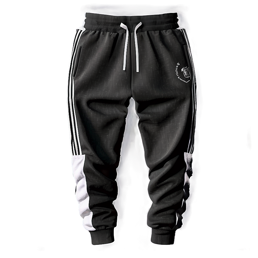 Thick Black Sweatpants Png 06132024 PNG