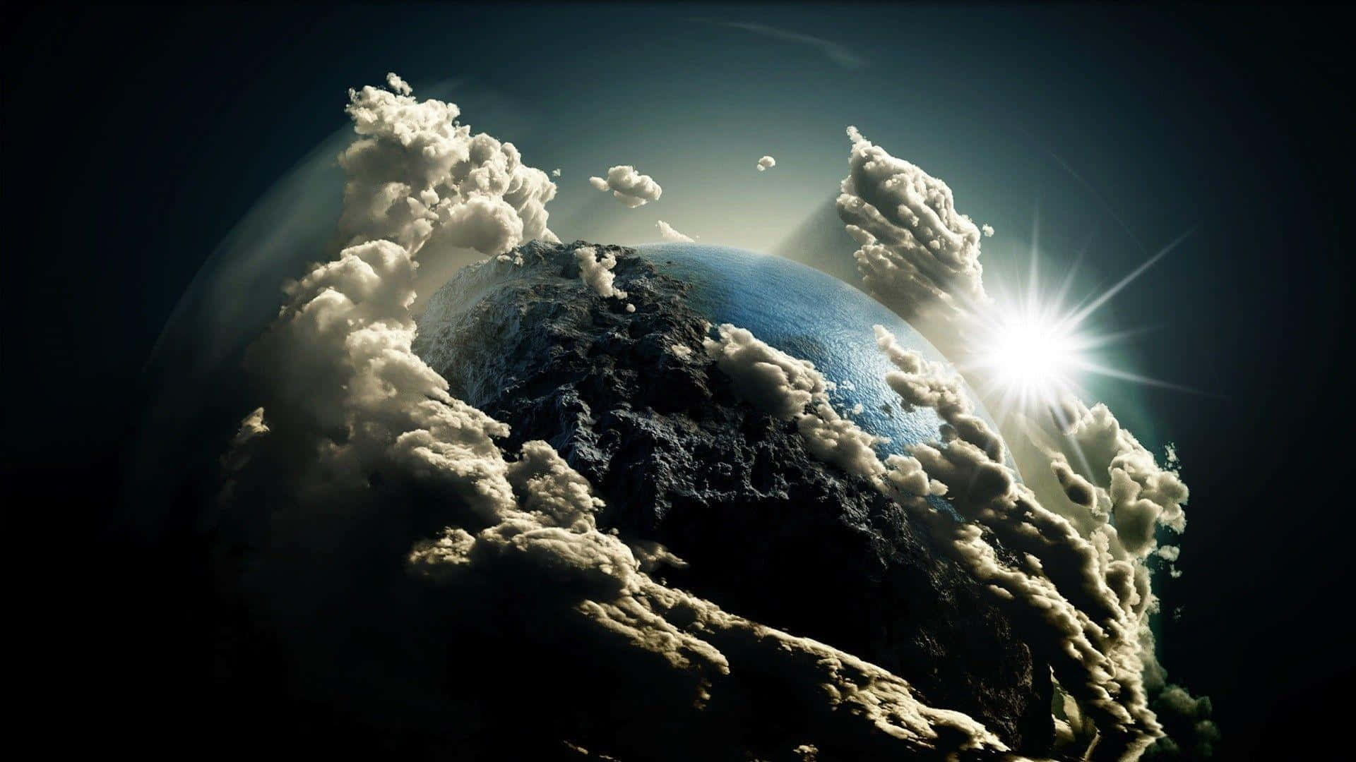 Thick Clouds Surrounding The Earth Wallpaper