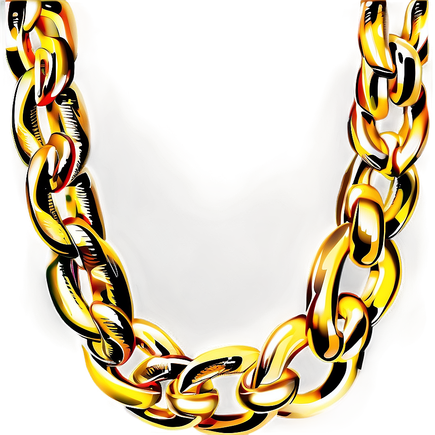Thick Cuban Link Chain Png Fox PNG
