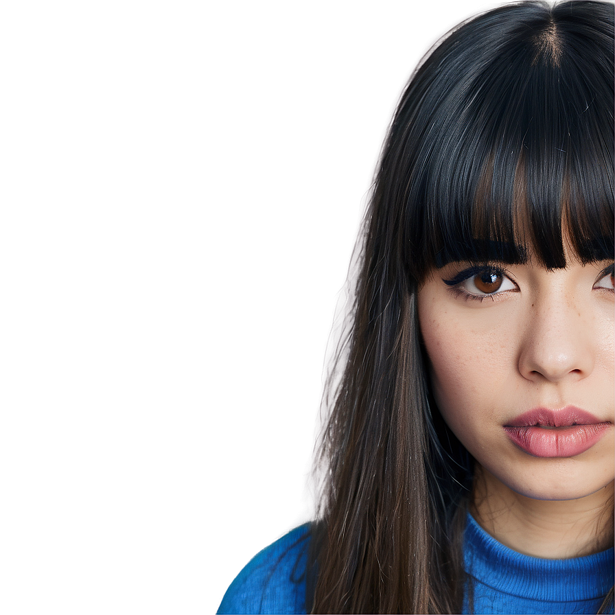 Thick Hair With Bangs Png 39 PNG