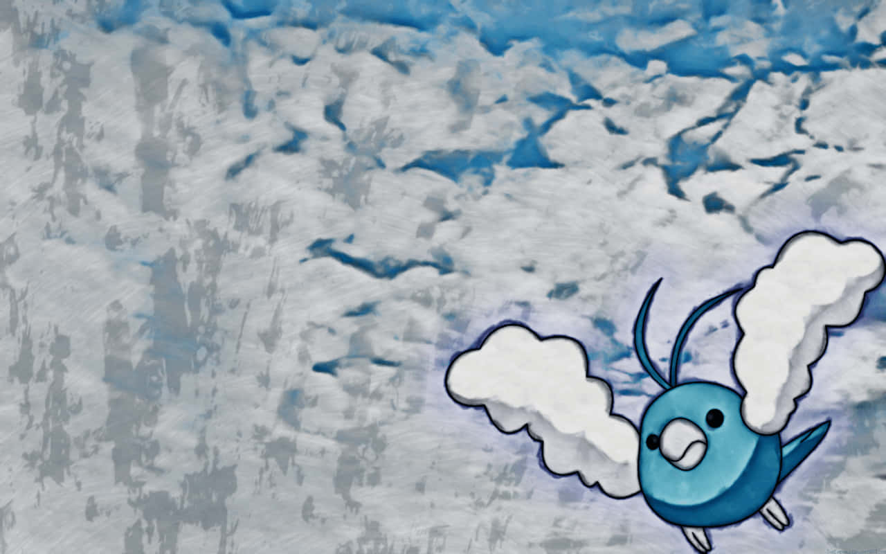 Thick-lined Swablu Wallpaper