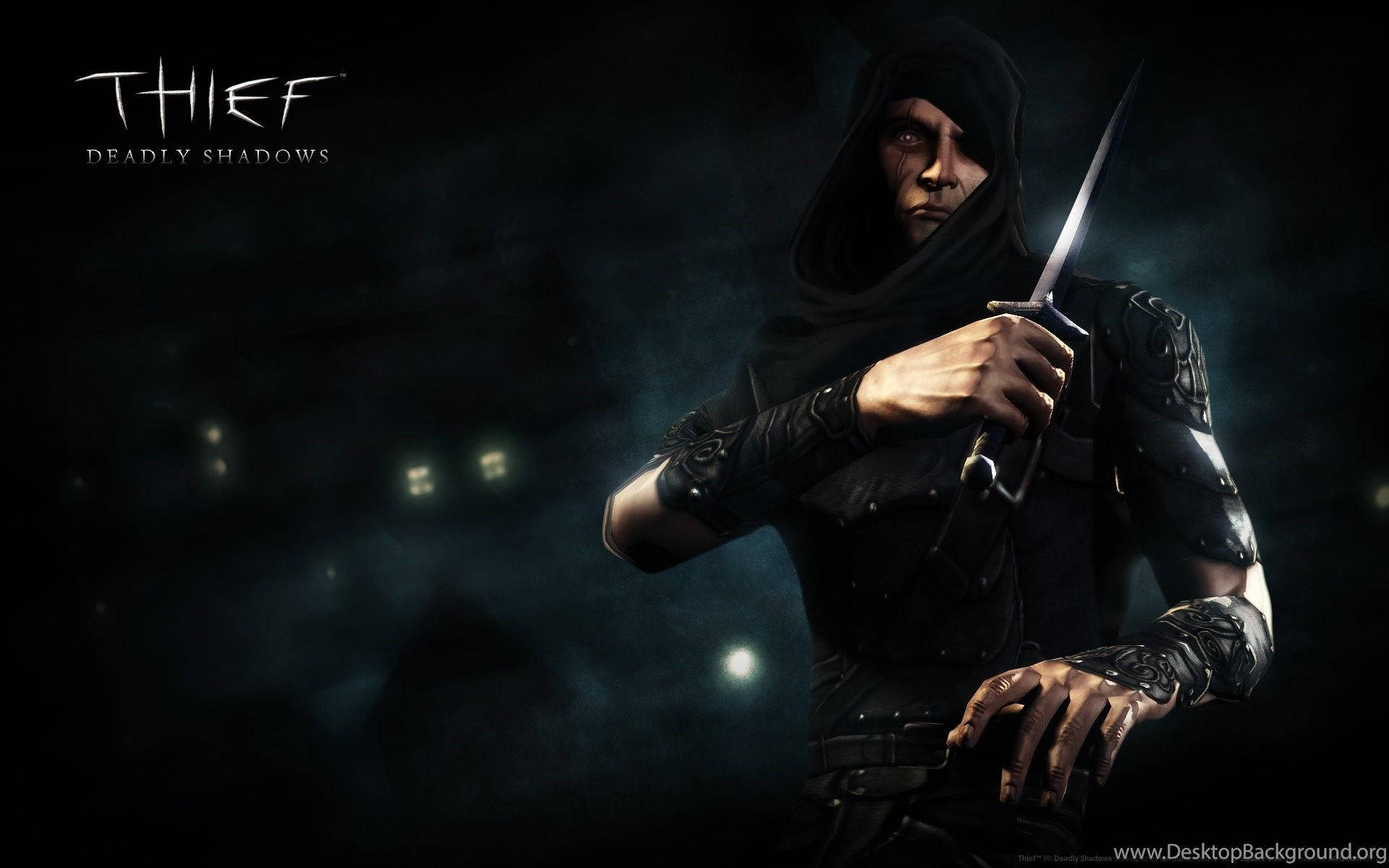 Thief Holding A Knife Wallpaper