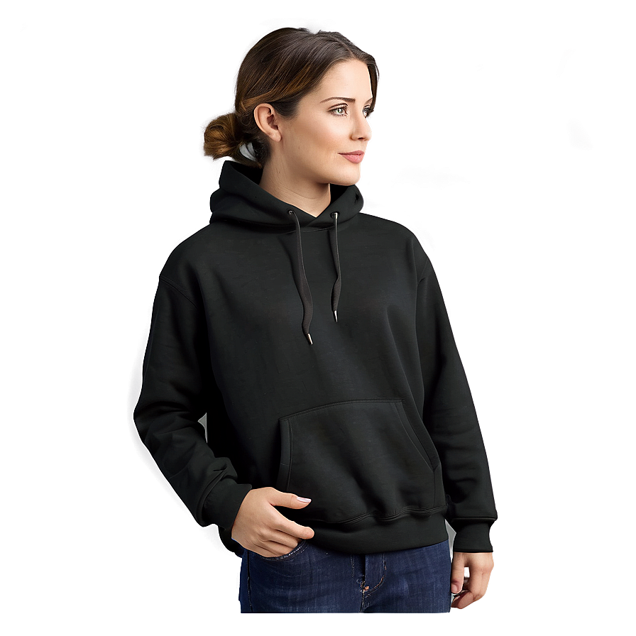 Download Thin Fabric Black Hoodie Png 05252024 | Wallpapers.com