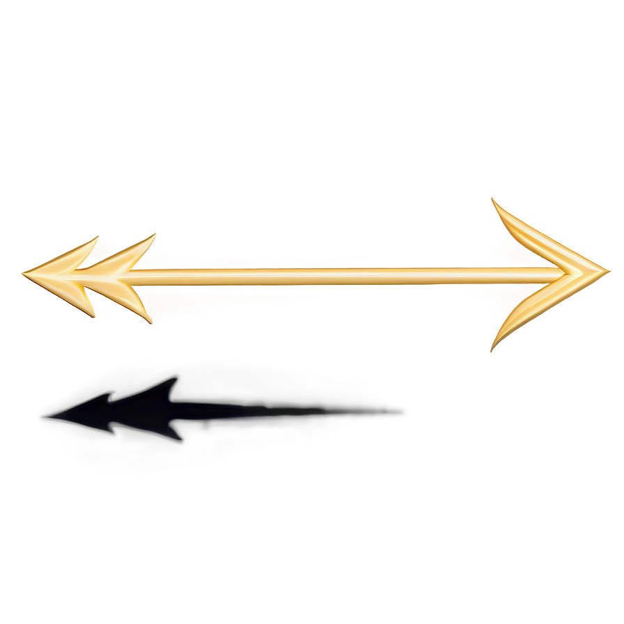 Thin Gold Arrow Sign Png Orr87 PNG