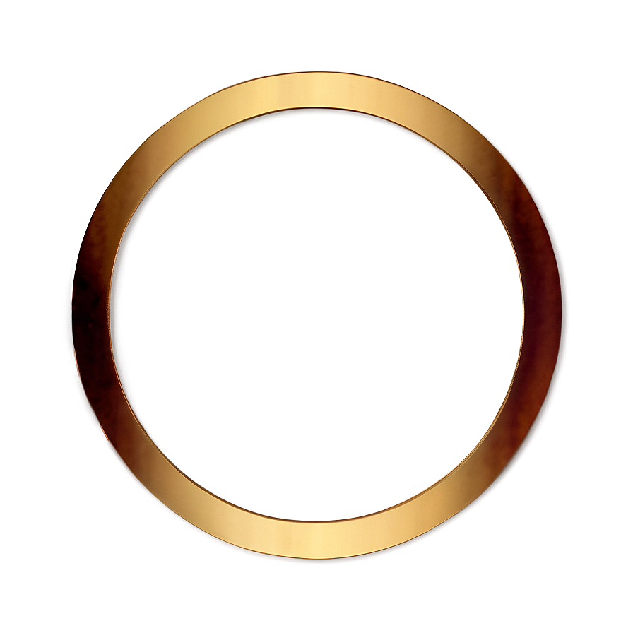 Download Thin Gold Circle Frame Png 06262024 | Wallpapers.com