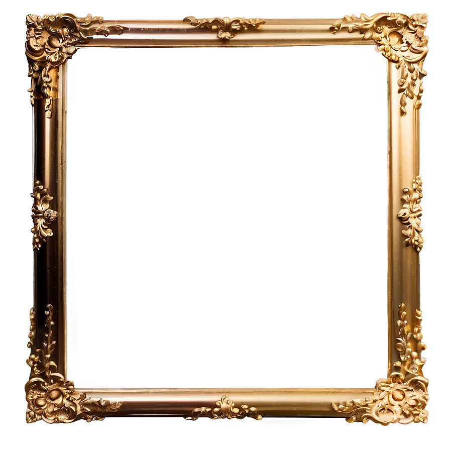 Thin Gold Frame Png 86 PNG