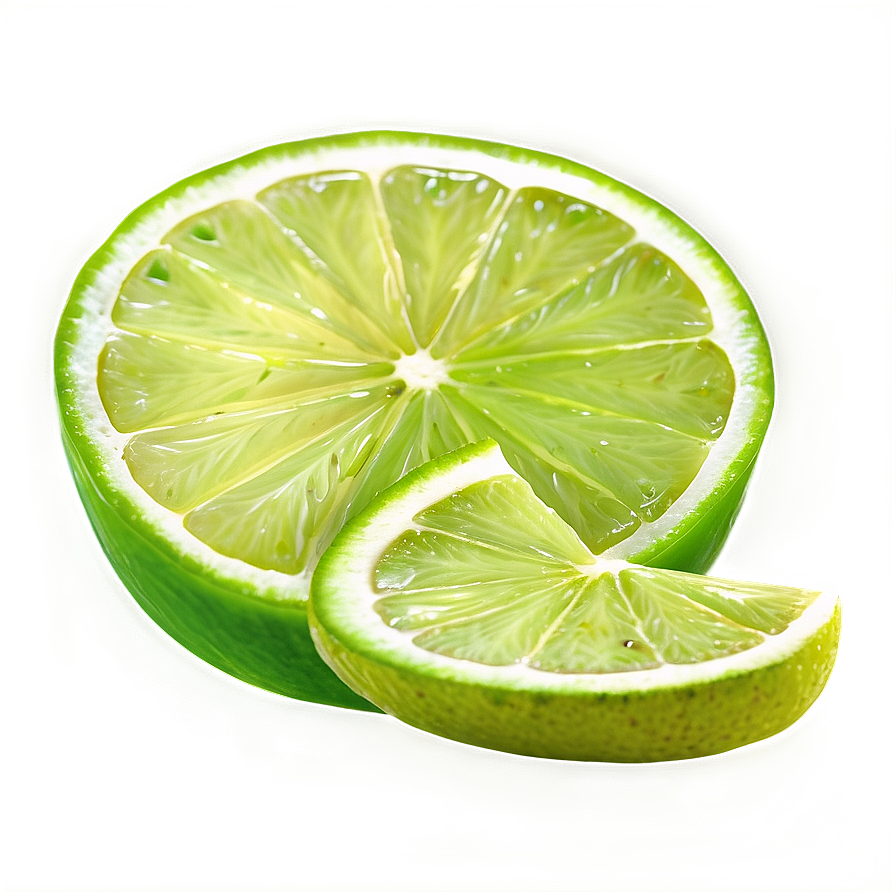 Thin Lime Slice Png 06132024 PNG