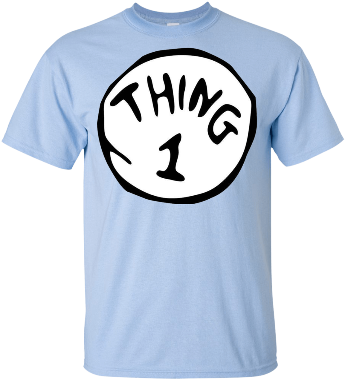 Thing1 Blue T Shirt Graphic PNG